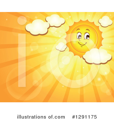 Royalty-Free (RF) Sun Clipart Illustration by visekart - Stock Sample #1291175