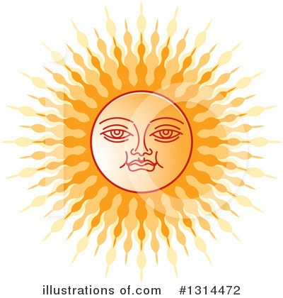 Royalty-Free (RF) Sun Clipart Illustration by Lal Perera - Stock Sample #1314472