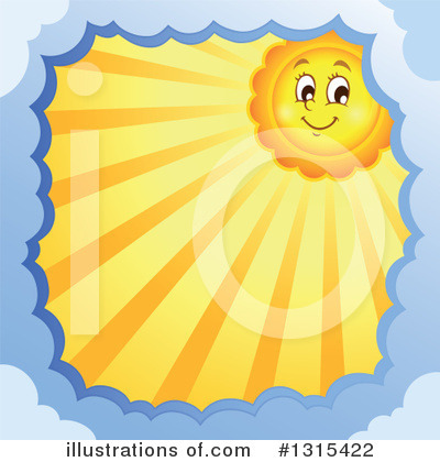 Royalty-Free (RF) Sun Clipart Illustration by visekart - Stock Sample #1315422