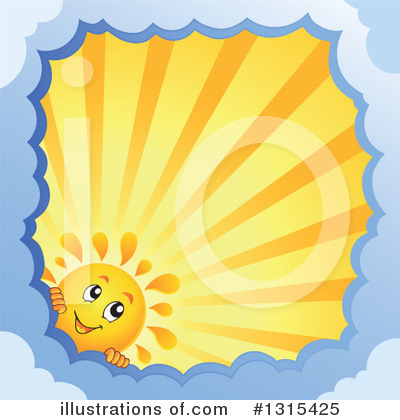 Royalty-Free (RF) Sun Clipart Illustration by visekart - Stock Sample #1315425