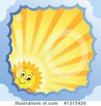 Royalty-Free (RF) Sun Clipart Illustration by visekart - Stock Sample #1315426