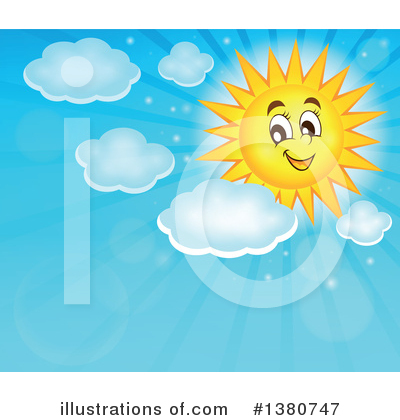 Royalty-Free (RF) Sun Clipart Illustration by visekart - Stock Sample #1380747