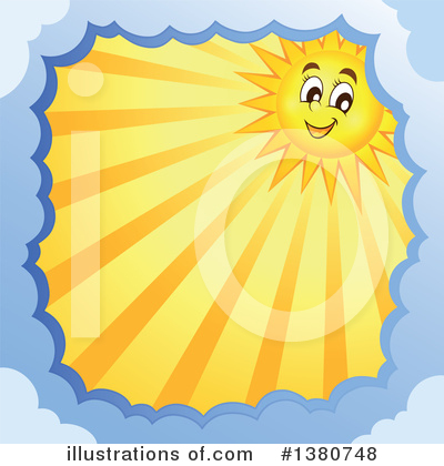 Royalty-Free (RF) Sun Clipart Illustration by visekart - Stock Sample #1380748