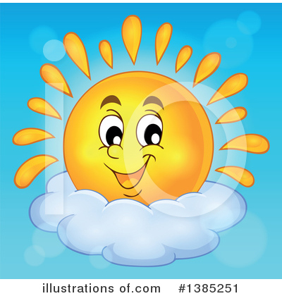 Royalty-Free (RF) Sun Clipart Illustration by visekart - Stock Sample #1385251