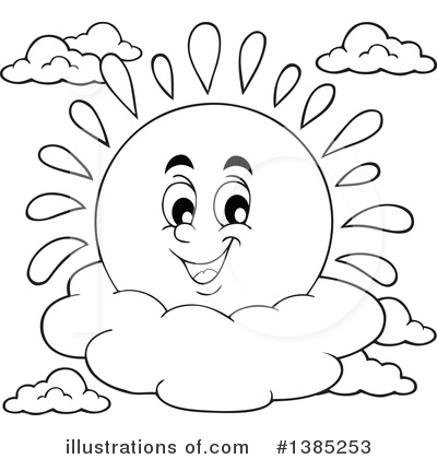 Royalty-Free (RF) Sun Clipart Illustration by visekart - Stock Sample #1385253
