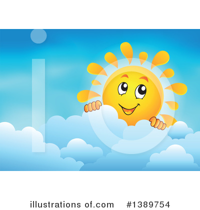Royalty-Free (RF) Sun Clipart Illustration by visekart - Stock Sample #1389754