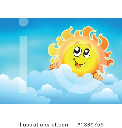 Royalty-Free (RF) Sun Clipart Illustration by visekart - Stock Sample #1389755