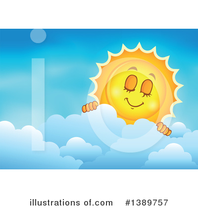 Royalty-Free (RF) Sun Clipart Illustration by visekart - Stock Sample #1389757