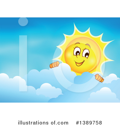Royalty-Free (RF) Sun Clipart Illustration by visekart - Stock Sample #1389758