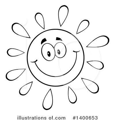 Royalty-Free (RF) Sun Clipart Illustration by Hit Toon - Stock Sample #1400653