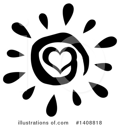 Royalty-Free (RF) Sun Clipart Illustration by Hit Toon - Stock Sample #1408818