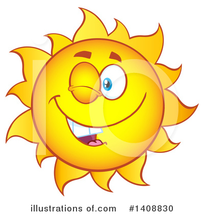 Royalty-Free (RF) Sun Clipart Illustration by Hit Toon - Stock Sample #1408830