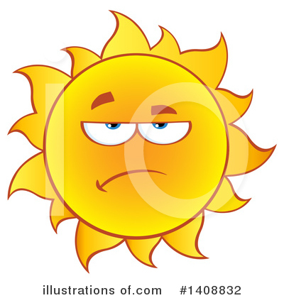 Royalty-Free (RF) Sun Clipart Illustration by Hit Toon - Stock Sample #1408832
