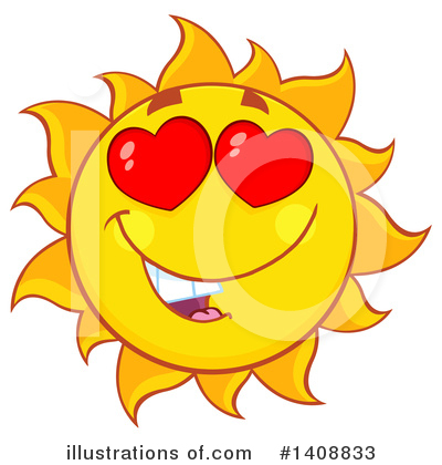Royalty-Free (RF) Sun Clipart Illustration by Hit Toon - Stock Sample #1408833