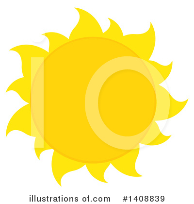 Royalty-Free (RF) Sun Clipart Illustration by Hit Toon - Stock Sample #1408839