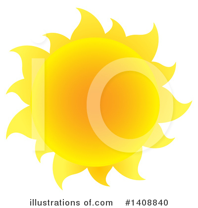 Royalty-Free (RF) Sun Clipart Illustration by Hit Toon - Stock Sample #1408840