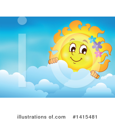 Royalty-Free (RF) Sun Clipart Illustration by visekart - Stock Sample #1415481