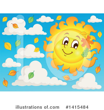 Royalty-Free (RF) Sun Clipart Illustration by visekart - Stock Sample #1415484