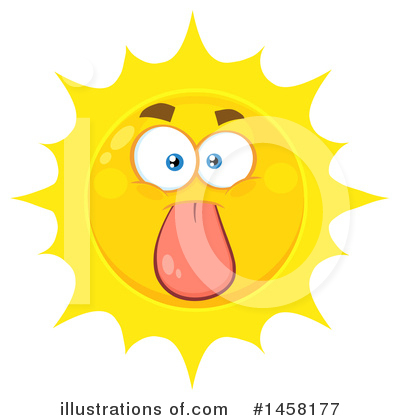 Royalty-Free (RF) Sun Clipart Illustration by Hit Toon - Stock Sample #1458177