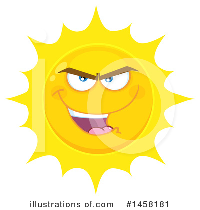 Royalty-Free (RF) Sun Clipart Illustration by Hit Toon - Stock Sample #1458181
