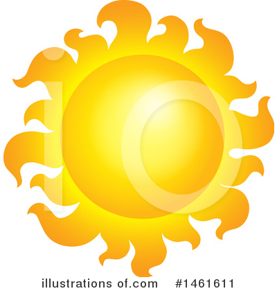 Royalty-Free (RF) Sun Clipart Illustration by visekart - Stock Sample #1461611