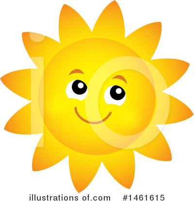 Royalty-Free (RF) Sun Clipart Illustration by visekart - Stock Sample #1461615