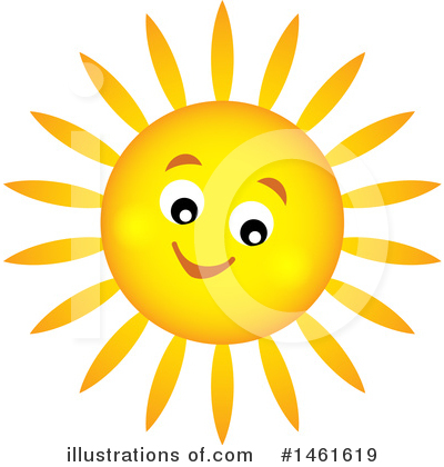 Royalty-Free (RF) Sun Clipart Illustration by visekart - Stock Sample #1461619