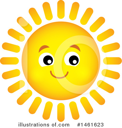 Royalty-Free (RF) Sun Clipart Illustration by visekart - Stock Sample #1461623