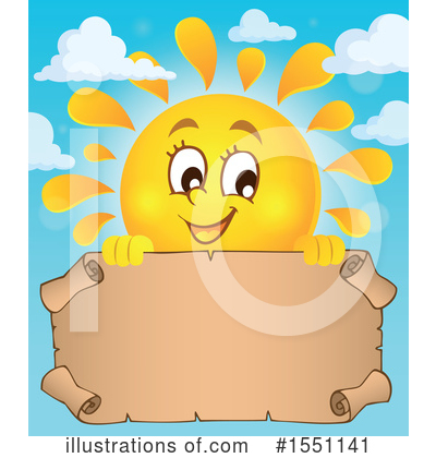 Royalty-Free (RF) Sun Clipart Illustration by visekart - Stock Sample #1551141