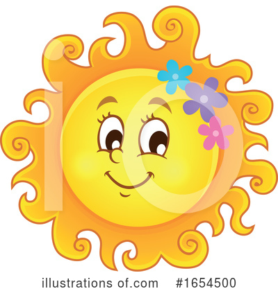 Royalty-Free (RF) Sun Clipart Illustration by visekart - Stock Sample #1654500
