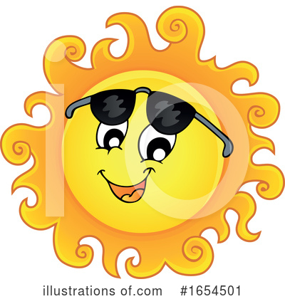 Royalty-Free (RF) Sun Clipart Illustration by visekart - Stock Sample #1654501