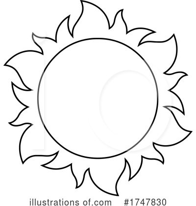 Royalty-Free (RF) Sun Clipart Illustration by Hit Toon - Stock Sample #1747830