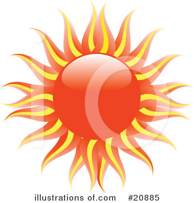 Royalty-Free (RF) Sun Clipart Illustration by elaineitalia - Stock Sample #20885