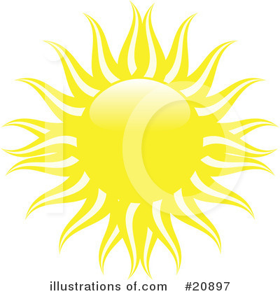 Royalty-Free (RF) Sun Clipart Illustration by elaineitalia - Stock Sample #20897