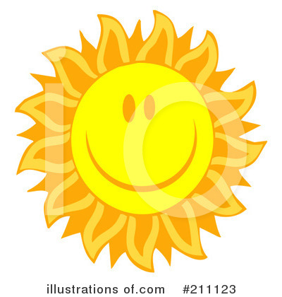 Royalty-Free (RF) Sun Clipart Illustration by Hit Toon - Stock Sample #211123