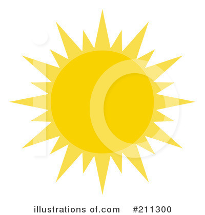 Royalty-Free (RF) Sun Clipart Illustration by Hit Toon - Stock Sample #211300