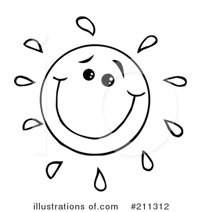 Royalty-Free (RF) Sun Clipart Illustration by Hit Toon - Stock Sample #211312