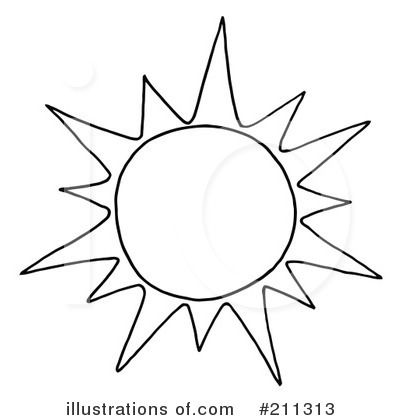 Sun Clipart #211313 - Illustration by Hit Toon