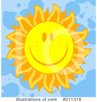 Royalty-Free (RF) Sun Clipart Illustration by Hit Toon - Stock Sample #211316