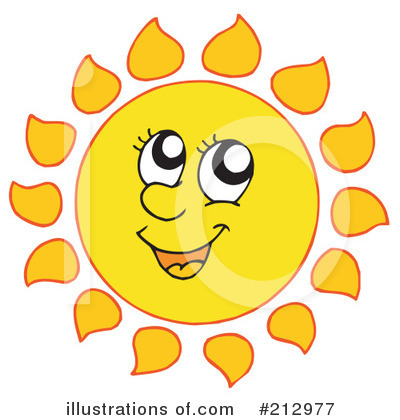 Royalty-Free (RF) Sun Clipart Illustration by visekart - Stock Sample #212977