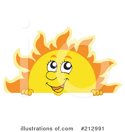 Royalty-Free (RF) Sun Clipart Illustration by visekart - Stock Sample #212991