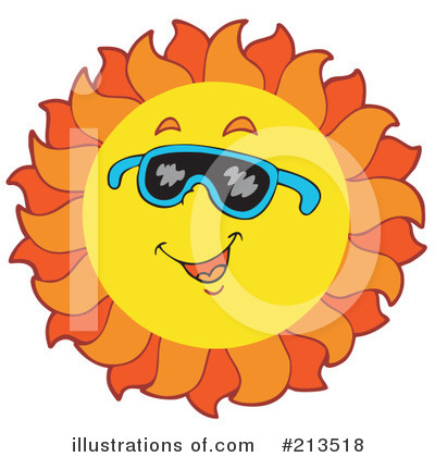 Royalty-Free (RF) Sun Clipart Illustration by visekart - Stock Sample #213518