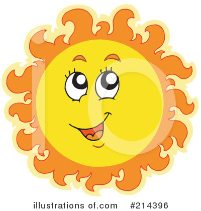 Royalty-Free (RF) Sun Clipart Illustration by visekart - Stock Sample #214396