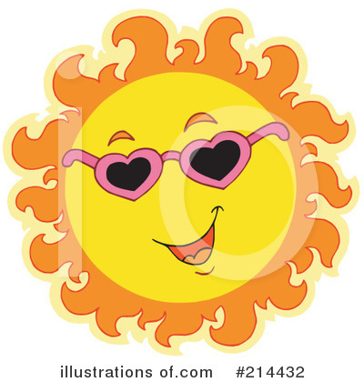 Royalty-Free (RF) Sun Clipart Illustration by visekart - Stock Sample #214432