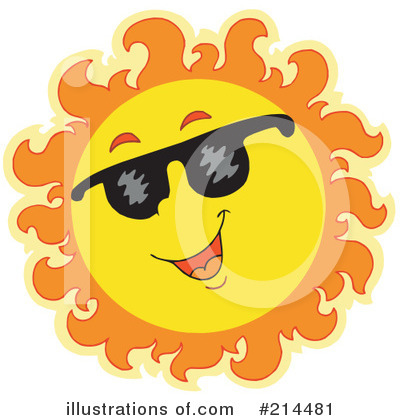 Royalty-Free (RF) Sun Clipart Illustration by visekart - Stock Sample #214481