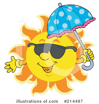 Royalty-Free (RF) Sun Clipart Illustration by visekart - Stock Sample #214497