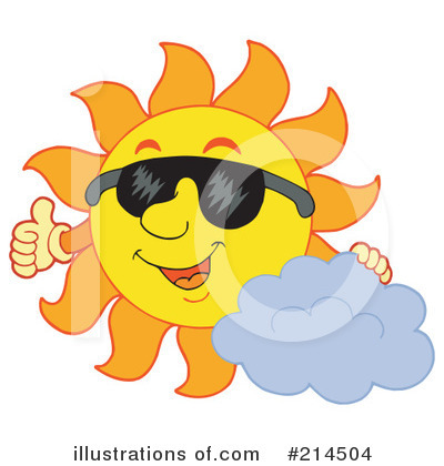 Royalty-Free (RF) Sun Clipart Illustration by visekart - Stock Sample #214504