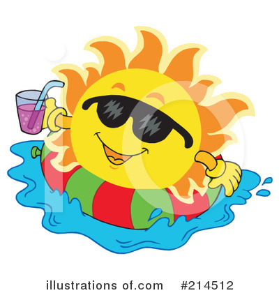 Royalty-Free (RF) Sun Clipart Illustration by visekart - Stock Sample #214512