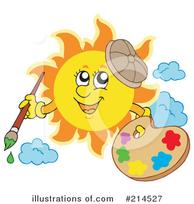Royalty-Free (RF) Sun Clipart Illustration by visekart - Stock Sample #214527