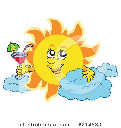 Royalty-Free (RF) Sun Clipart Illustration by visekart - Stock Sample #214533